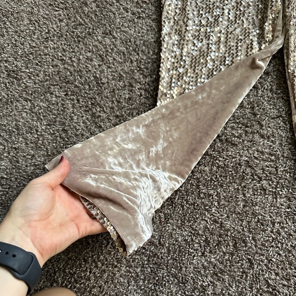 Chico's The Ultimate Fit Sequin/Crushed Velvet Pull on pants size 1.5 - Picture 5 of 11